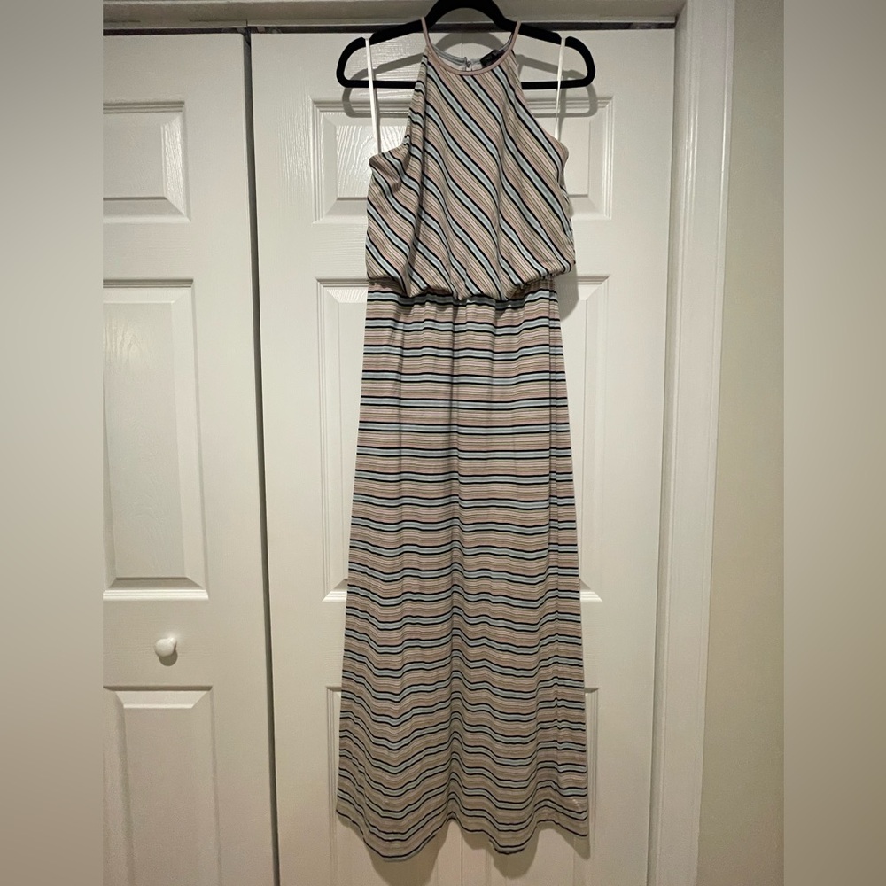 The Limited Womens Striped Maxi Dress Size M Capsule Quiet‎ Luxury Preppy Twee